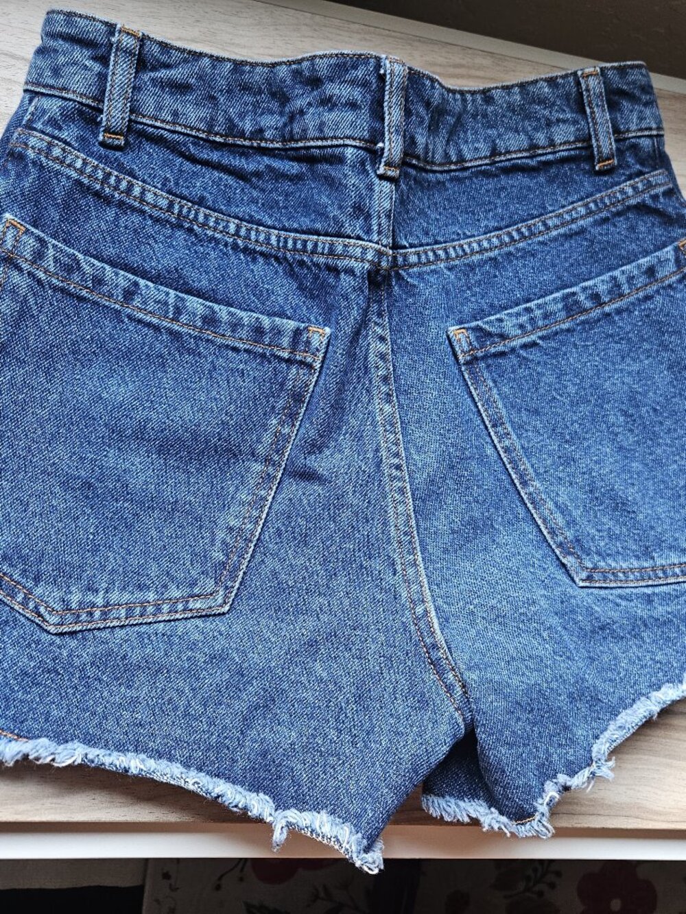 Farm Rio for Anthropologie Crochet Denim Shorts Size 28 - Picture 3 of 4